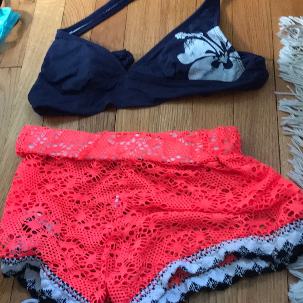 Bathing suit top with shorts